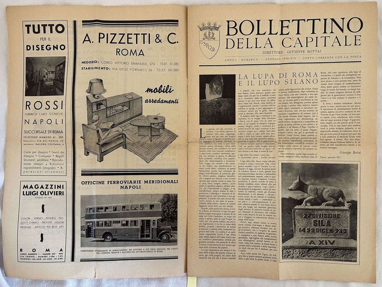 ANNO I - N. 4 - GENNAIO 1936 BOLLETTINO DELLA …