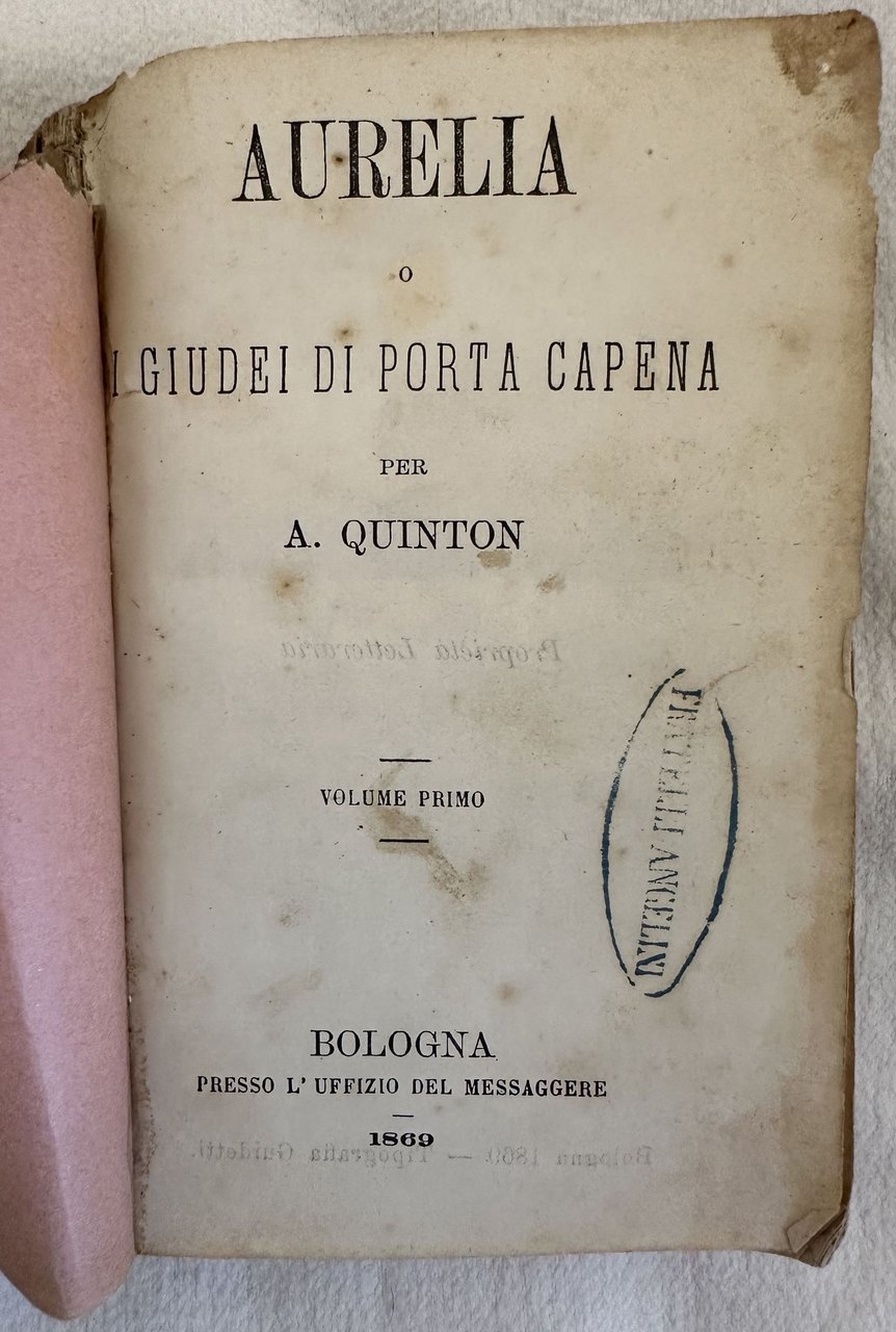 AURELIA O GIUDEI DI PORTA CAPENA