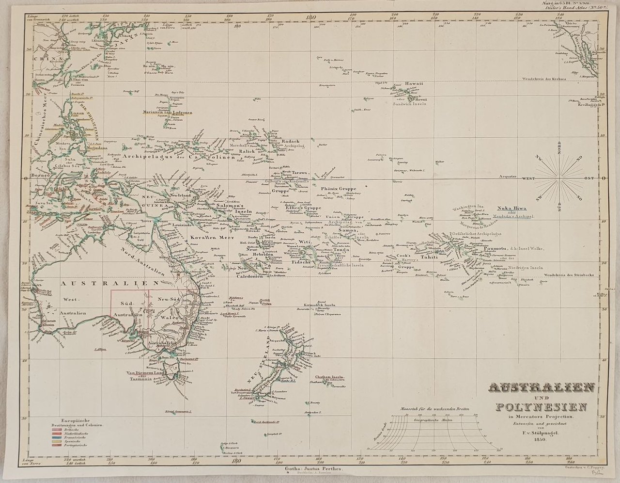 AUSTRALIEN UND POLYNESIEN IN MERCATORS PROJECTIONS | Immagine principale