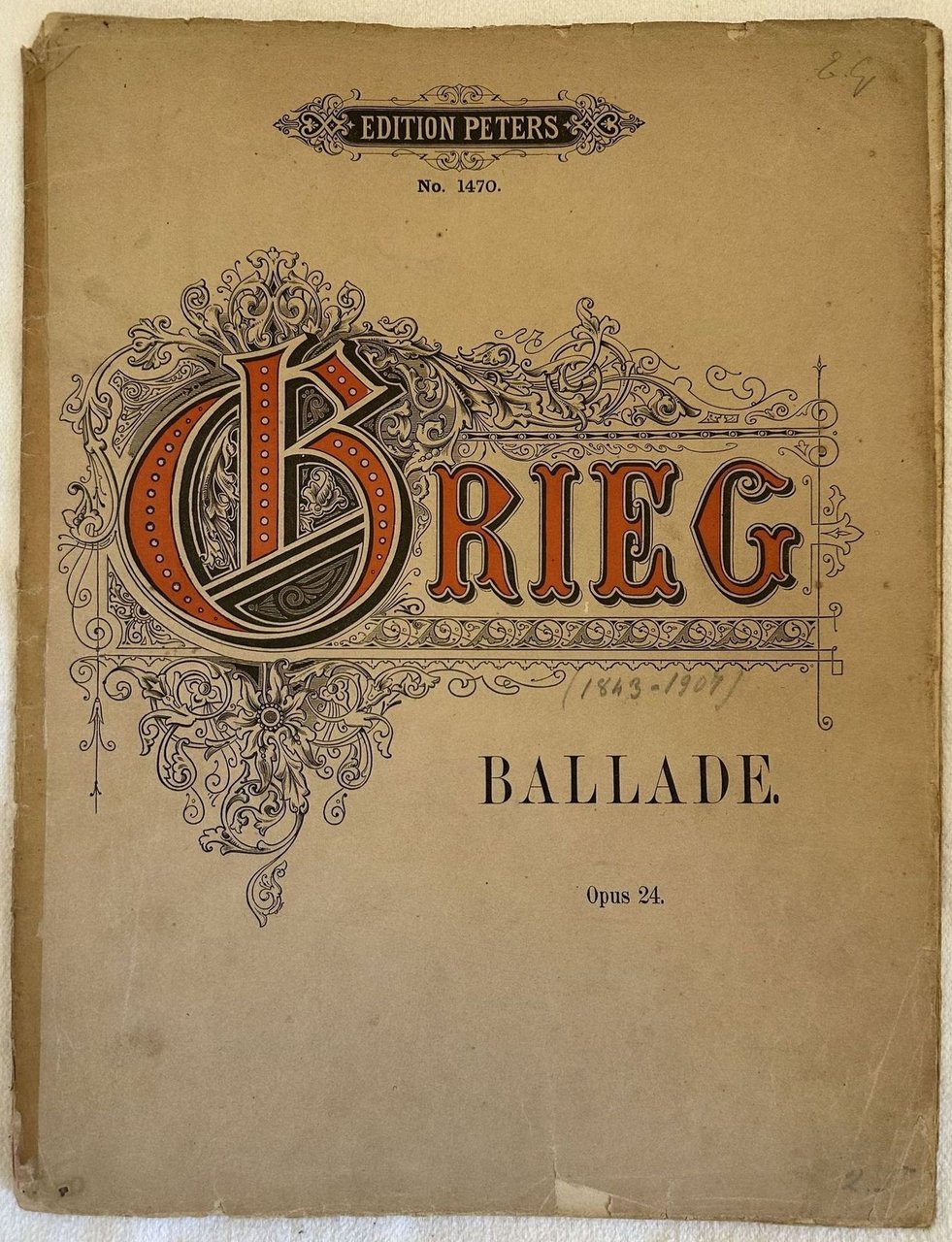 BALLADE IN FORM VON VARIATIONEN UBER EINE NORWEGISCHE MELODIE FUR … | Immagine principale