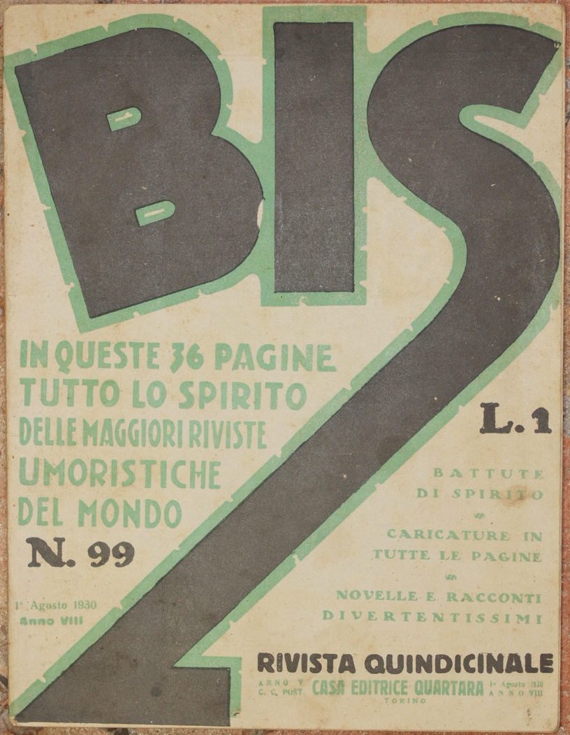 BIS RIVISTA QUINDICINALE 1 AGOSTO 1930