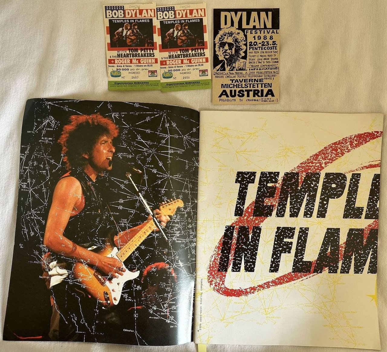 BOB DYLAN TEMPLES IN FLAME 1 OTTOBRE 1987