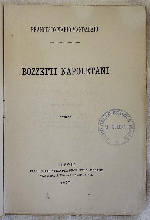 BOZZETTI NAPOLETANI