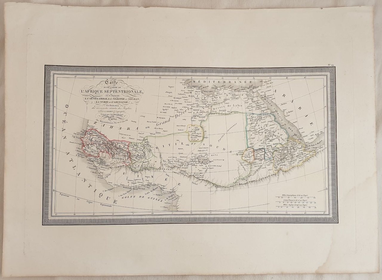 CARTE D'UNE PARTIE DE L'AFRIQUE SEPTENTRIONALE OU SE TROUVENT LA …