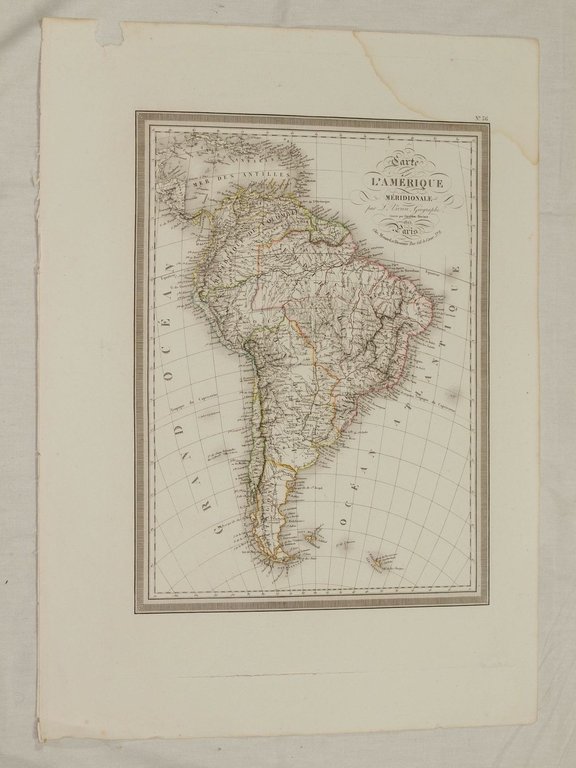 CARTE DE L'AMERIQUE MERIDIONALE