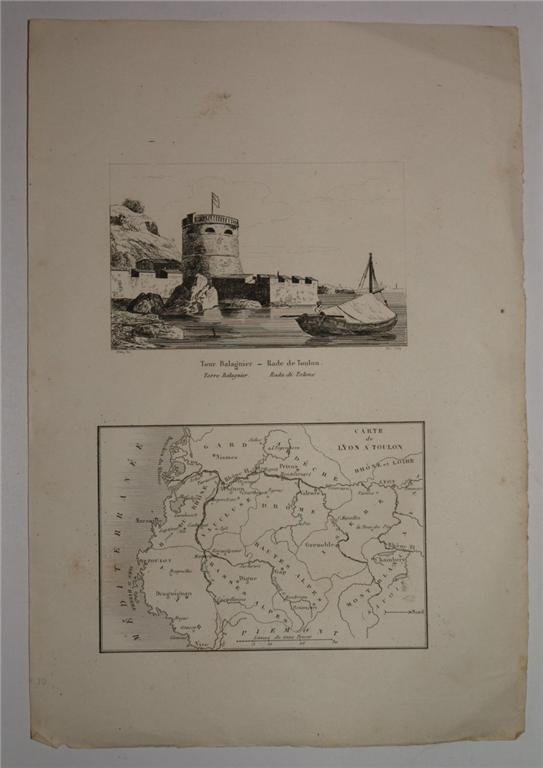 CARTE DE LYON A TOULON