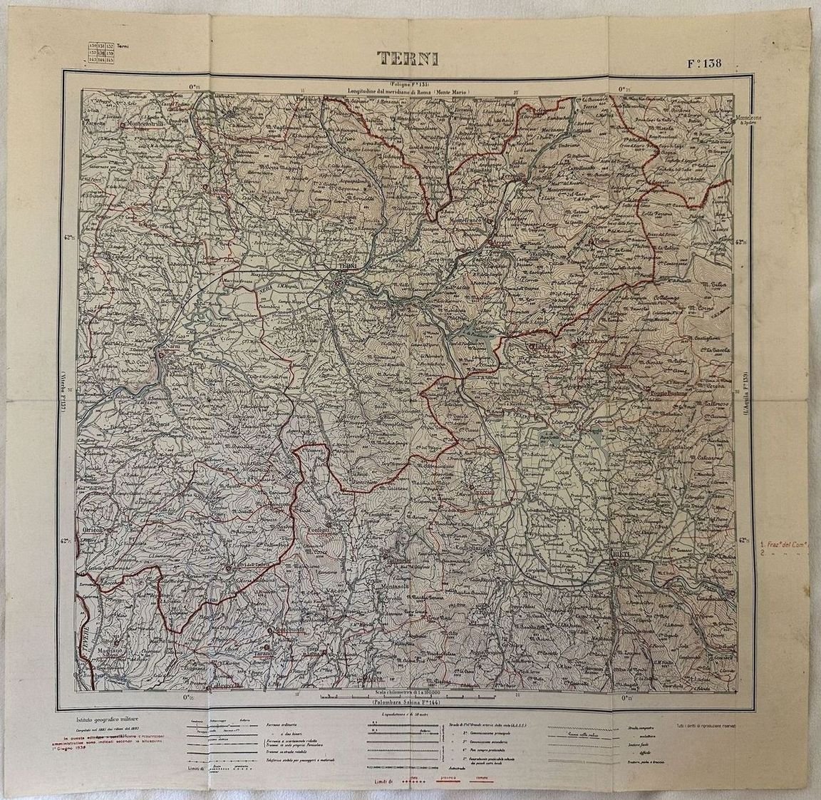 CAULONIA F. 246 DELLA CARTA D'ITALIA 1943 TERNI