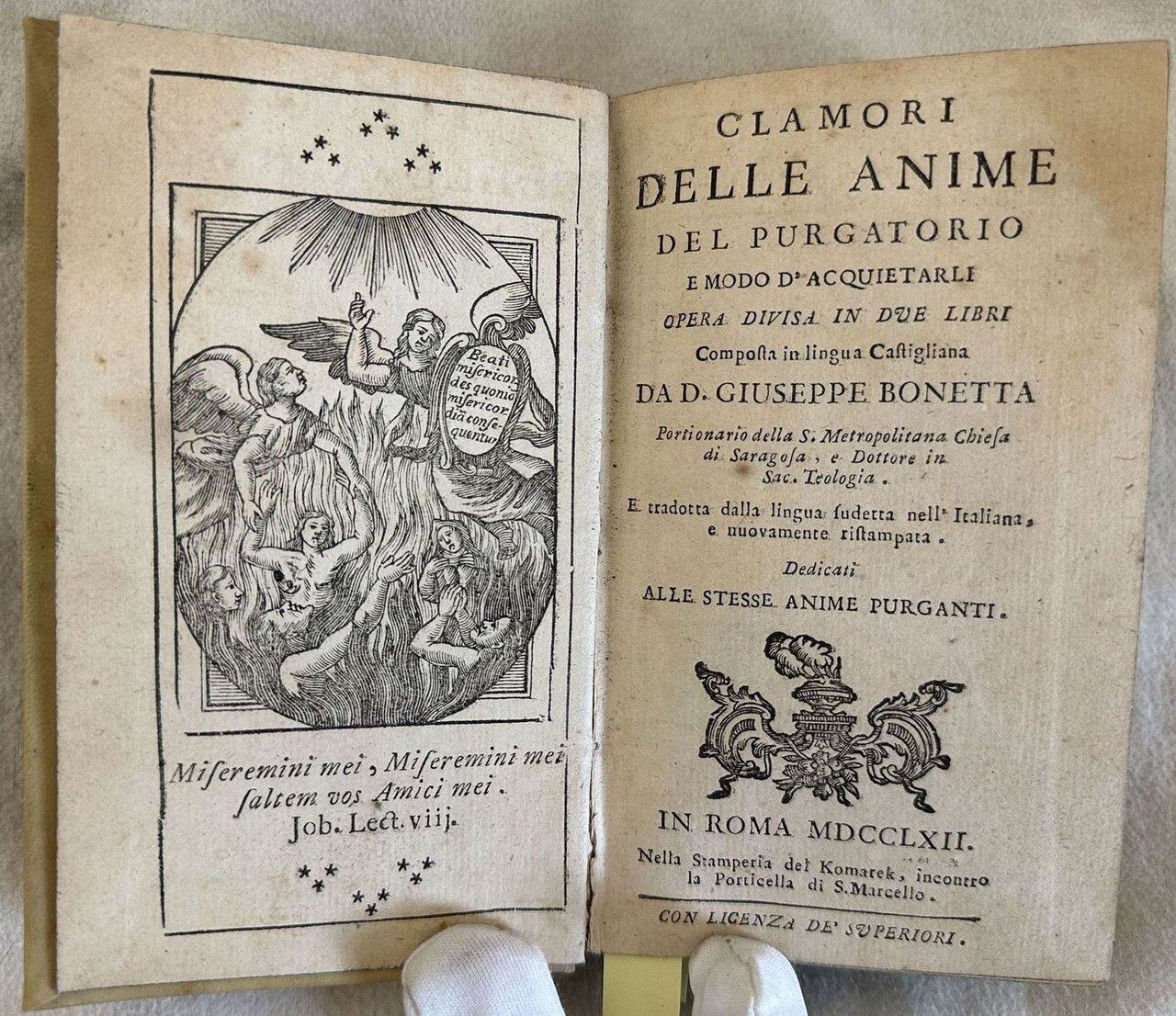 CLAMORI DELLE ANIME DEL PURGATORIO E MODO D'ACQUETARLI
