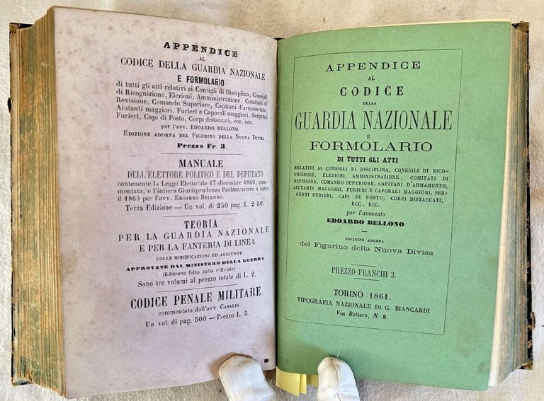 CODICE DELLA GUARDIA NAZIONALE CONTENENTE IL TESTO DELLE LEGGI 4 …
