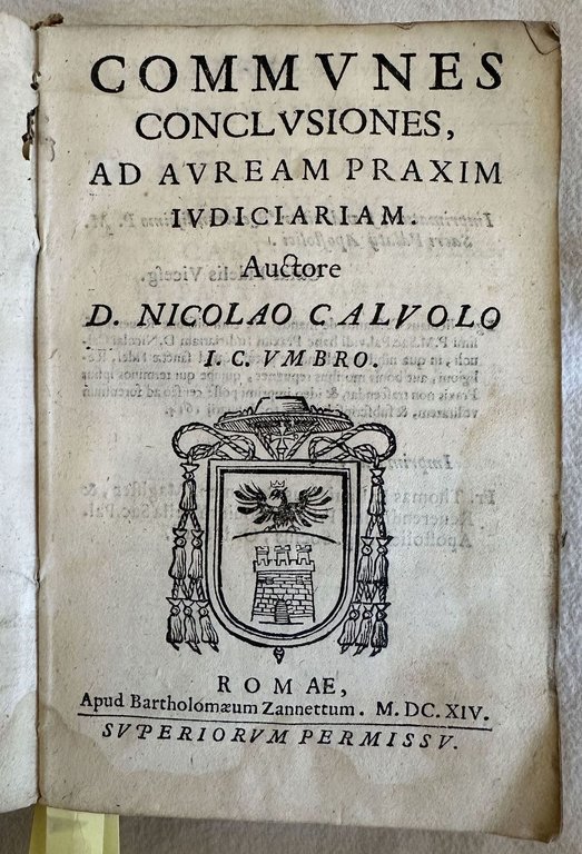 COMMUNES CONCLUSIONES AD AUREAM PRAXIM IUDICIARIAM | Immagine Gallery 2