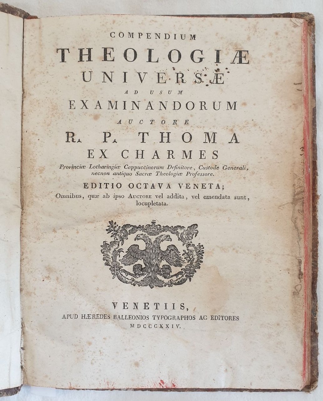 COMPENDIUM THEOLOGIAE UNIVERSAE AD USUM EXAMINANDORUM