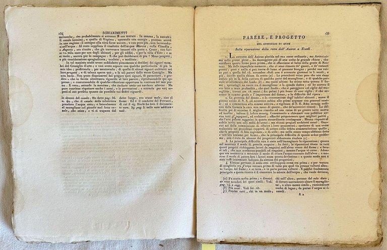 CONSIDERAZIONI STORICHE, FISICHE, GEOLOGICHE, IDRAULICHE, ARCHITETTONICHE, ECONOMICHE, CRITICHE