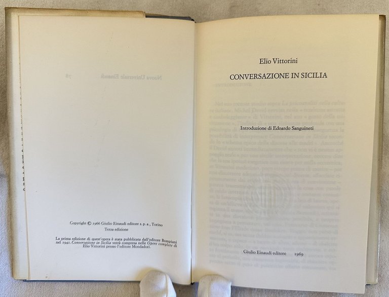 CONVERSAZIONE IN SICILIA INTRODUZIONE DI EDOARDO SANGUINETI