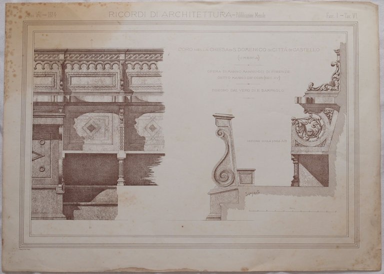 CORO NELLA CHIESA DI S. DOMENICO DI CITTA DI CASTELLO … | Immagine Gallery 1