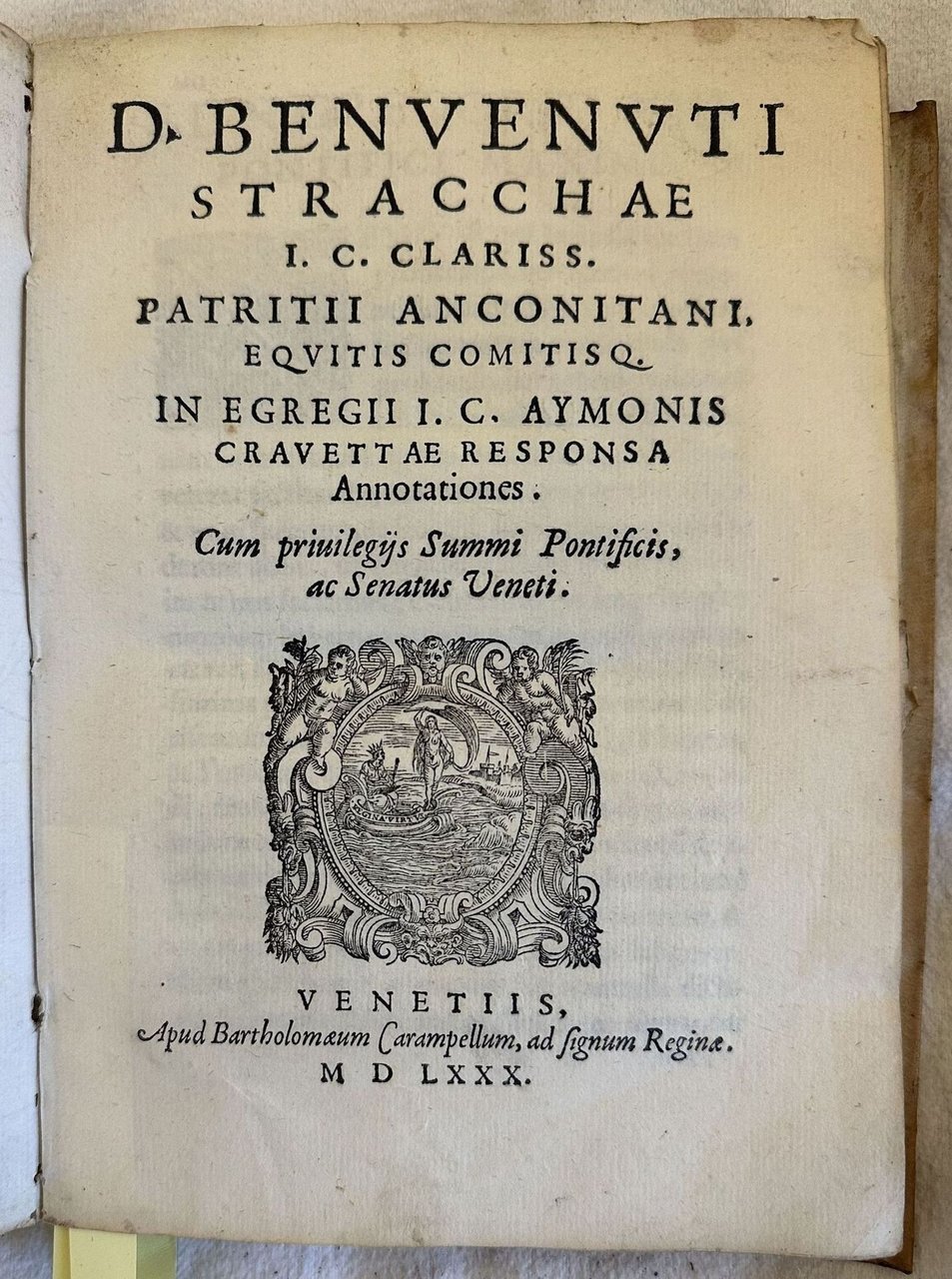 D. BENVENUTI STRACCHAE I. C. CLARISS. PATRITII ANCONITANI EQUITIS COMITIS … | Immagine principale