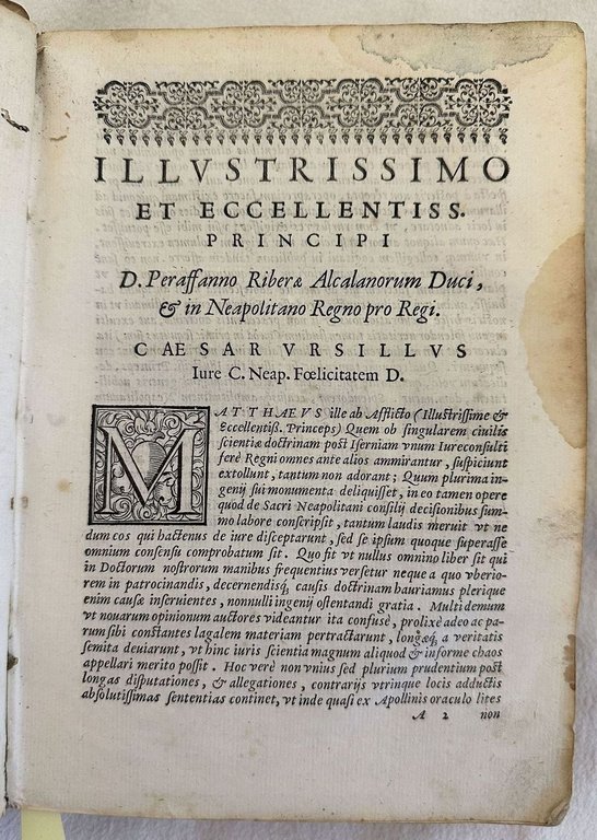 D. CAESARIS DE URSILLIS CLARISS. I.U.D. NEAPOLITANI AUREAE IURIUM ADDICTIONES … | Immagine Gallery 3