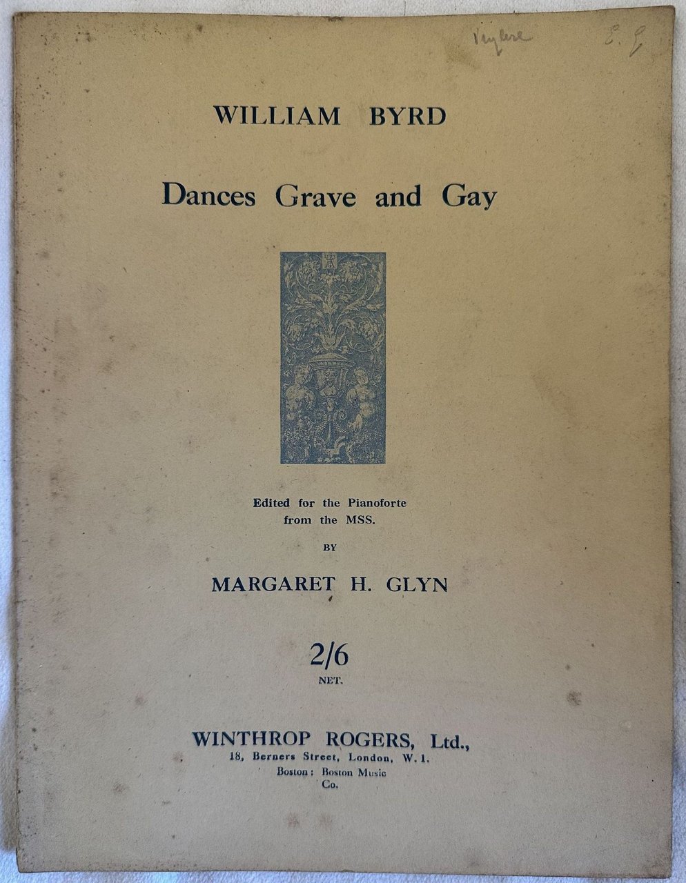 DANCES GRAVE AND GAY EDITED FOR THE PIANOFORTE FROM THE …