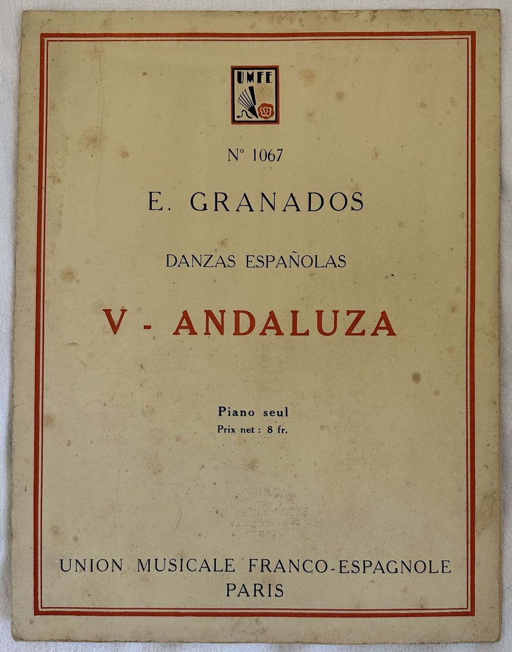 DANZAS ESPANOLAS V. ANDALUZA