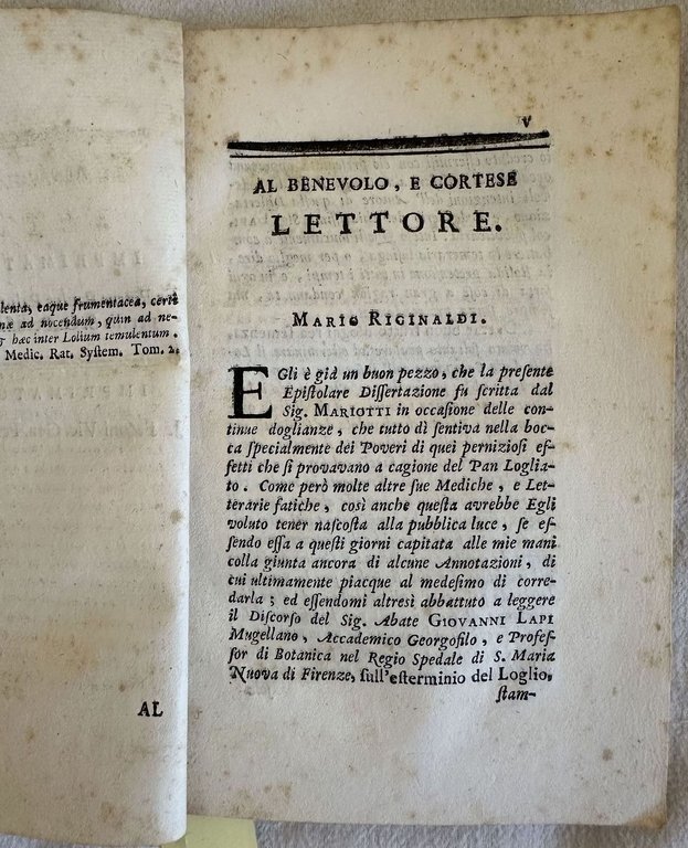 DEI CATTIVI EFFETTI DEL PANE LOGLIATO E DEI LORO RIMEDI …