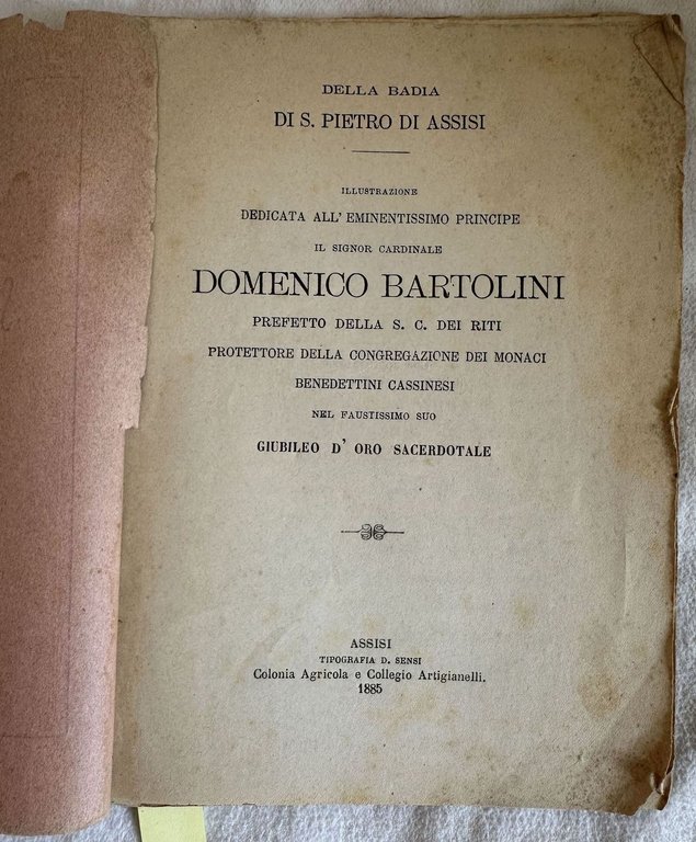 DELLA BADIA DI S. PIETRO DI ASSISI