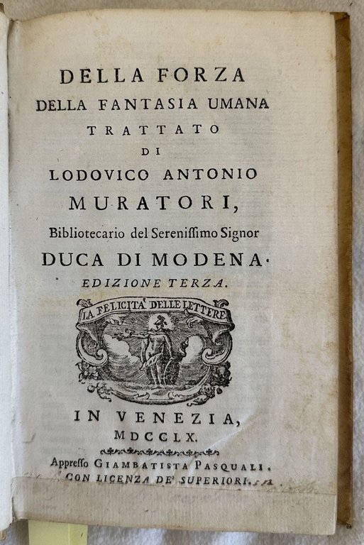 DELLA FORZA DELLA FANTASIA UMANA TRATTATO | Immagine Gallery 2