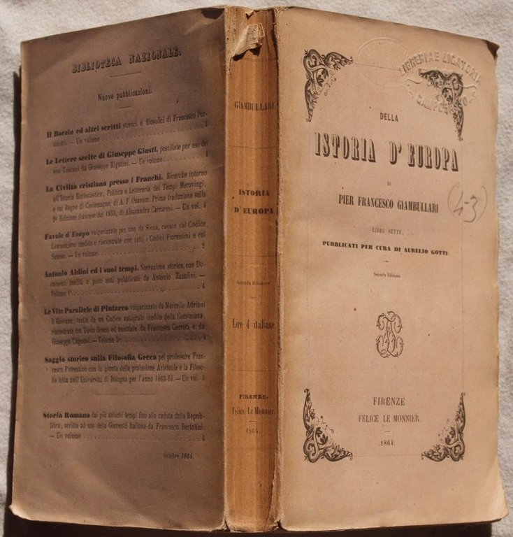DELLA ISTORIA D'EUROPA