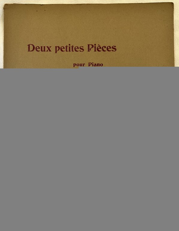 DEUX PETITES PIECES POUR PIANO PETIT MENUET L'ENTERREMENT D'UNE POUPEE