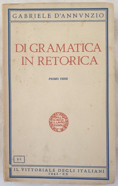 DI GRAMATICA IN RETORICA PRIMO VERE | Immagine Gallery 2