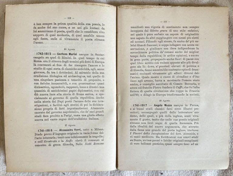 DIARIO ESTETICO-BIOGRAFICO DELLA LETTERATURA ITALIANA