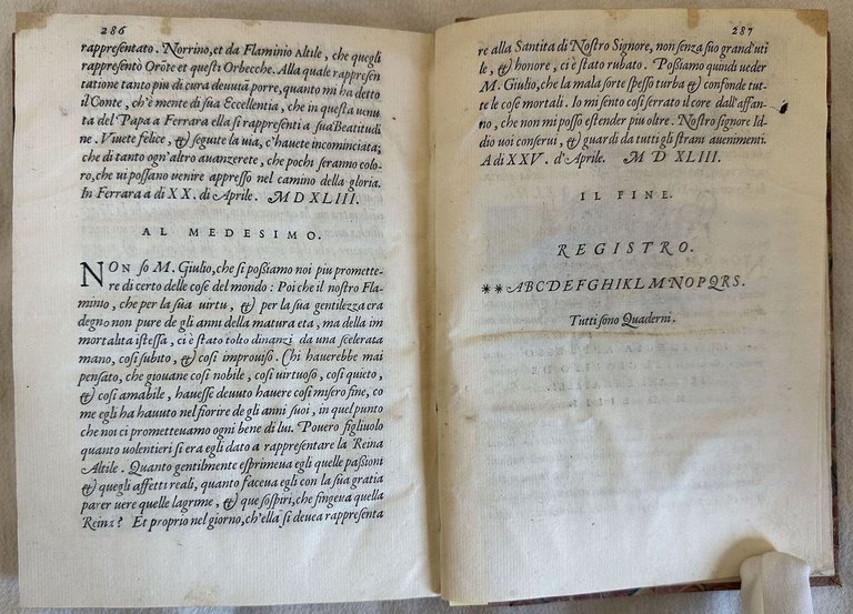 DISCORSI DI M. GIOVAMBATTISTA GIRALDI CINTHIO NOBILE FERRARESE E SEGRETARIO …
