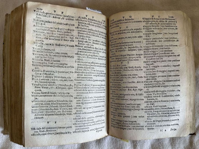 DITTIONARIO OVERO TESORO DELLA LINGUA VOLGARE LATINA