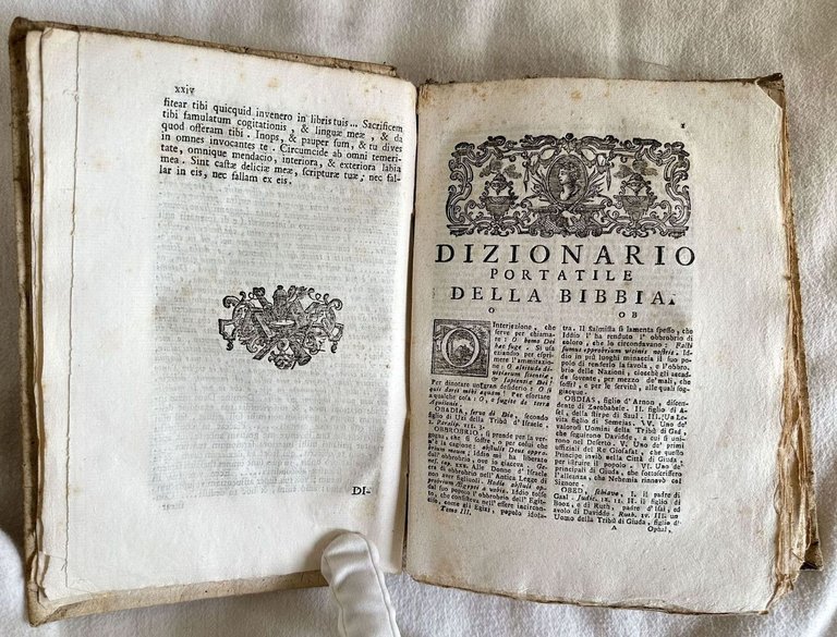 DIZIONARIO PORTATILE DELLA BIBBIA TRADOTTO DAL FRANCESE NELL'ITALIANO IDIOMA ED …