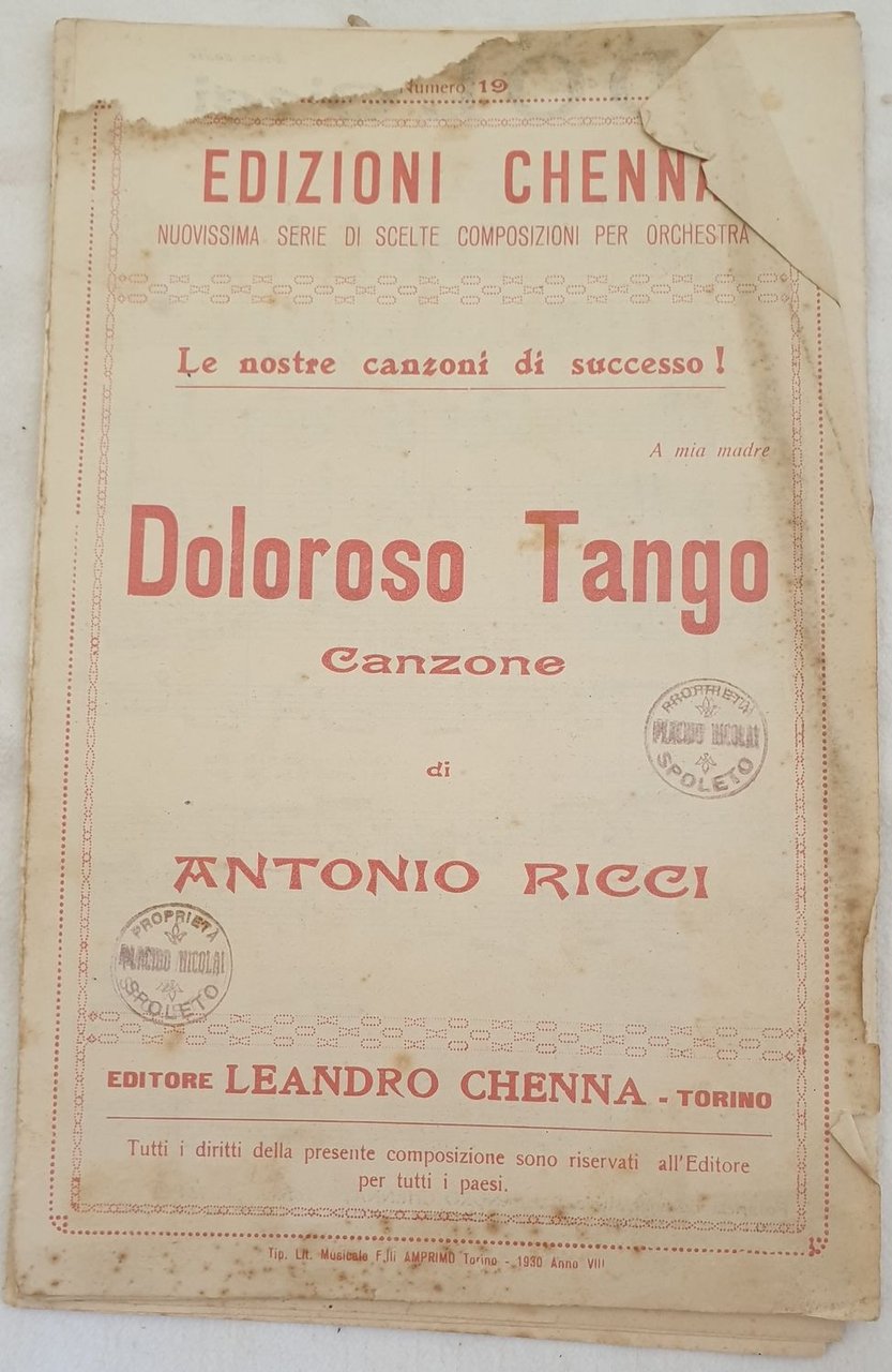 DOLOROSO TANGO