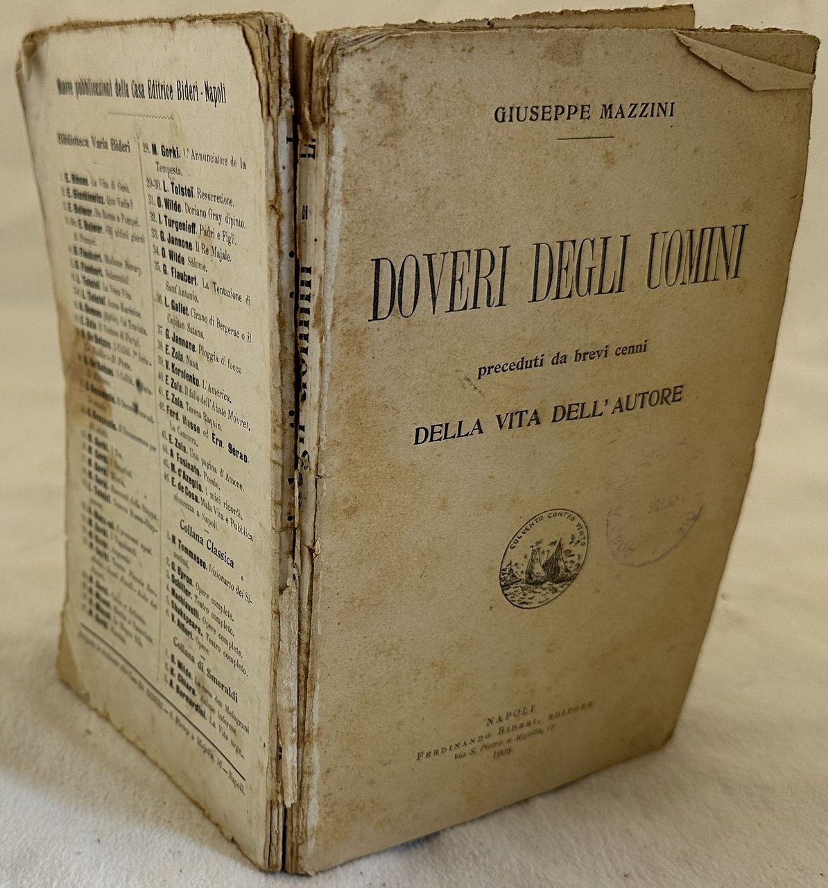 DOVERI DEGLI UOMINI PRECEDUTI DA BREVI CENNI DELLA VITA DELL'AUTORE