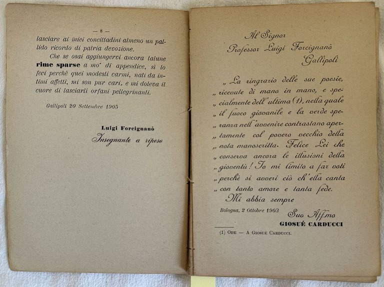 ECHI DEL RISORGIMENTO D'ITALIA 1848-1905 RIME | Immagine Gallery 3