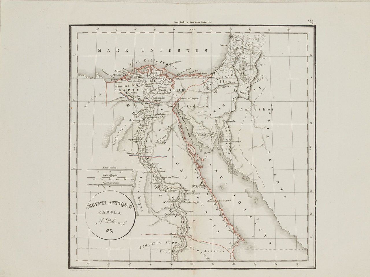 EGYPTI ANTIQUAE TABULA