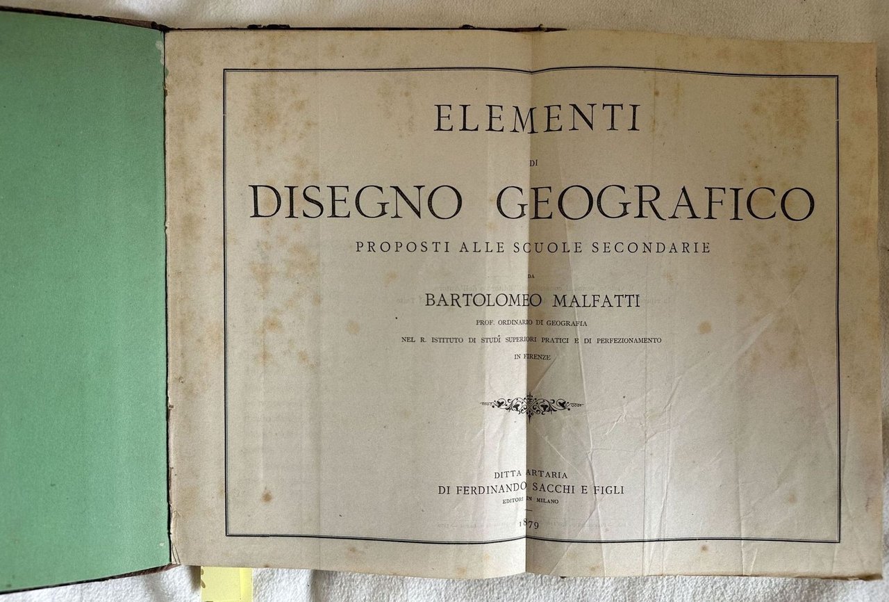 ELEMENTI DI DISEGNO GEOGRAFICO PROPOSTI ALLE SCUOLE SECONDARIE