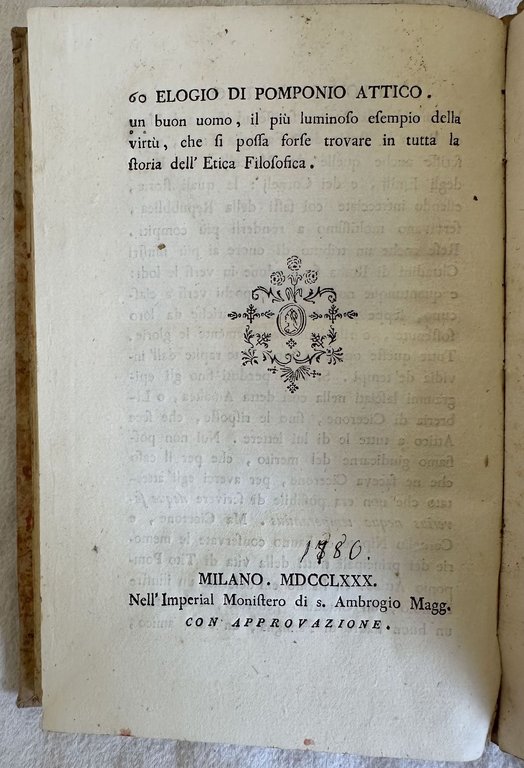 ELOGIO DI TITO POMPONIO ATTICO | Immagine Gallery 4