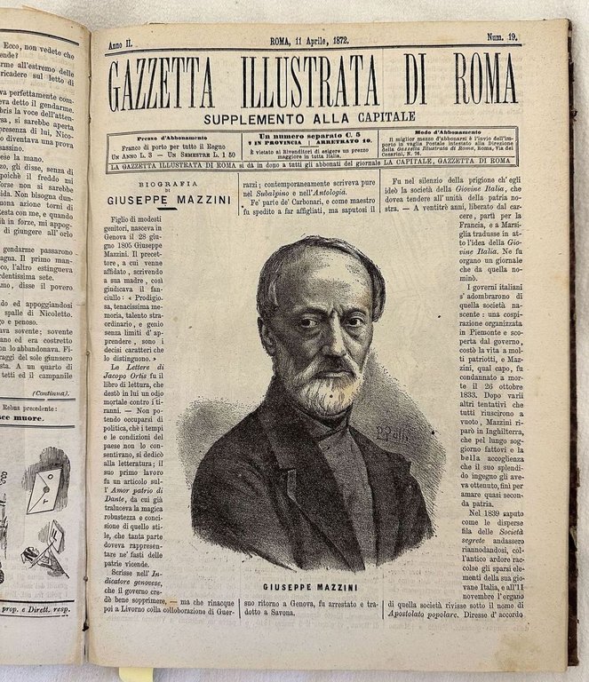 GAZZETTA ILLUSTRATA DI ROMA SUPPLEMENTO ALLA CAPITALE ANNO 1871-73 | Immagine Gallery 8