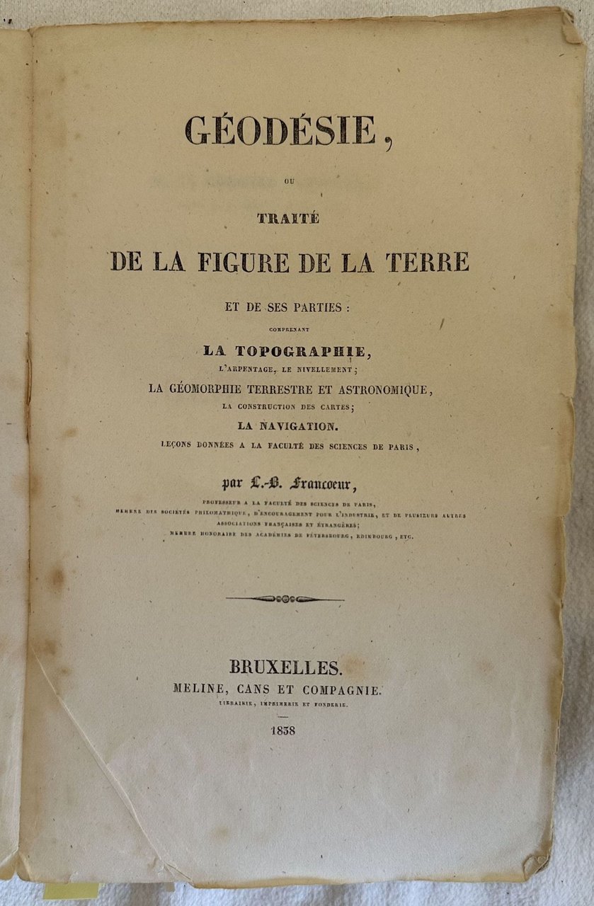 GEODESIE OU TRAITE DE LA FIGURE DE LA TERRE ET … | Immagine principale