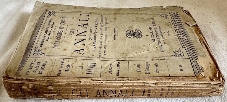 GLI ANNALI DI GAIO CORNELIO TACITO VOLGARIZZATI DA BERNARDO DAVANZATI …