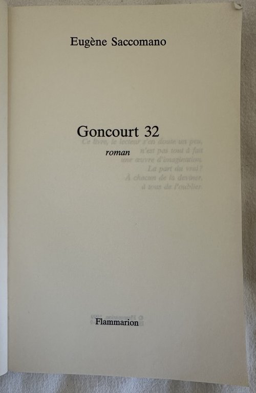 GONCOURT 32