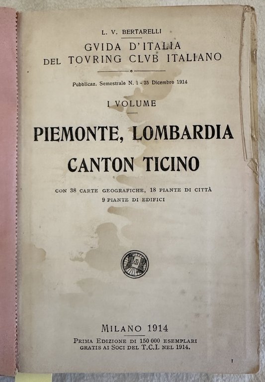 GUIDA D'ITALIA DEL TOURING CLUB ITALIANO Pubblicazione semestrale n. 1 … | Immagine Gallery 2