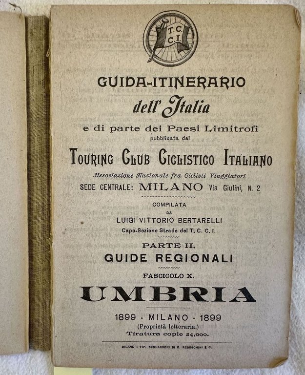 GUIDA ITINERARIO DELL'ITALIA E DI PARTE DEI PAESI LIMITROFI PUBBLICATA …