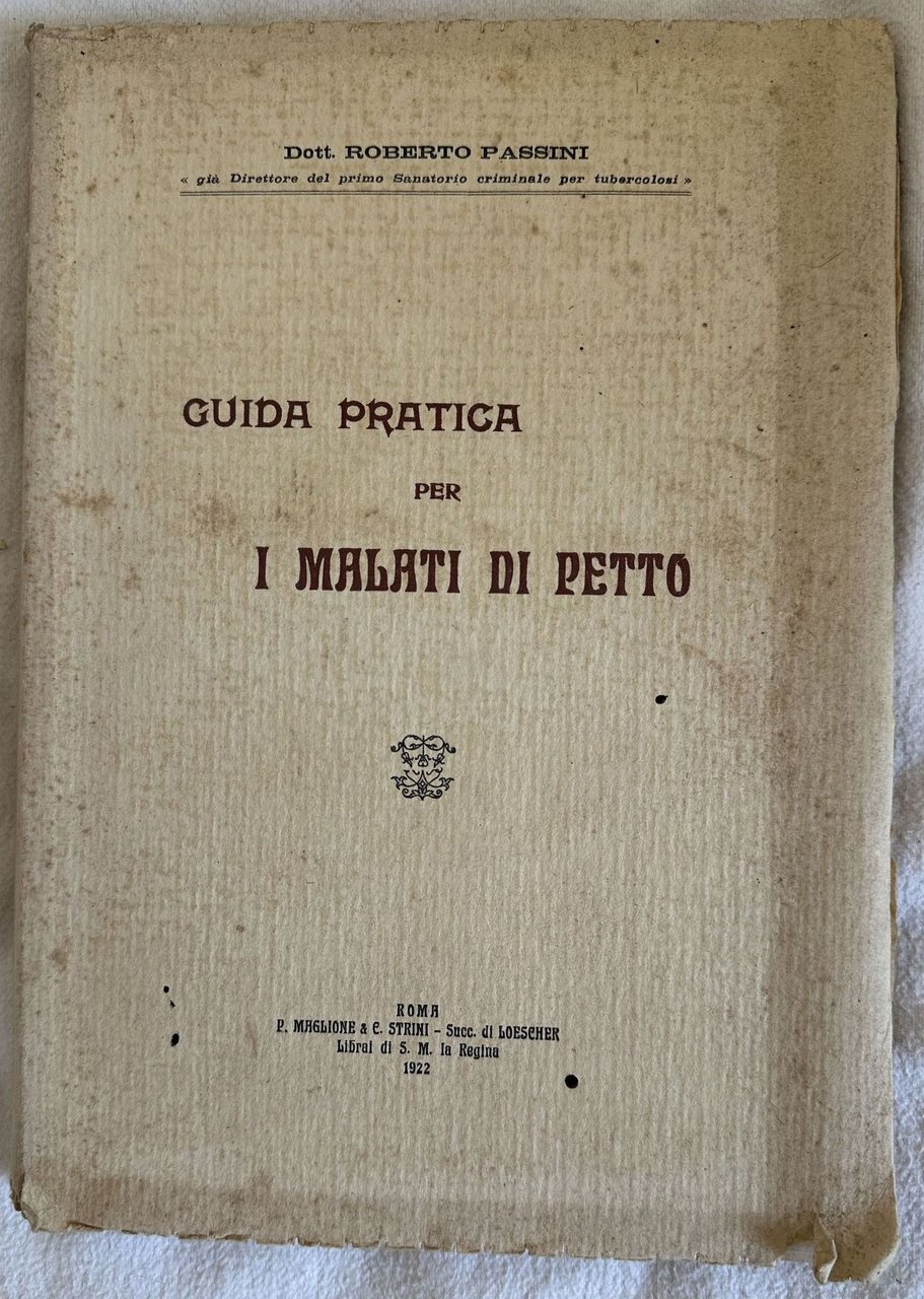 GUIDA PRATICA PER I MALATI DI PETTO