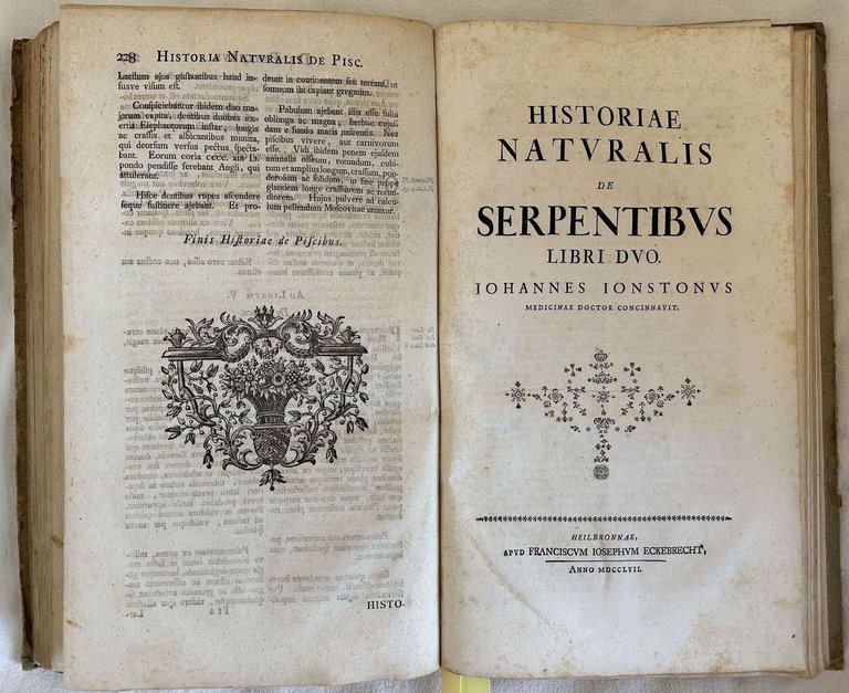 HISTORIAE NATURALIS DE PISCIBUS ET CETIS LIBRI V TABULIS QUADRAGINTA …