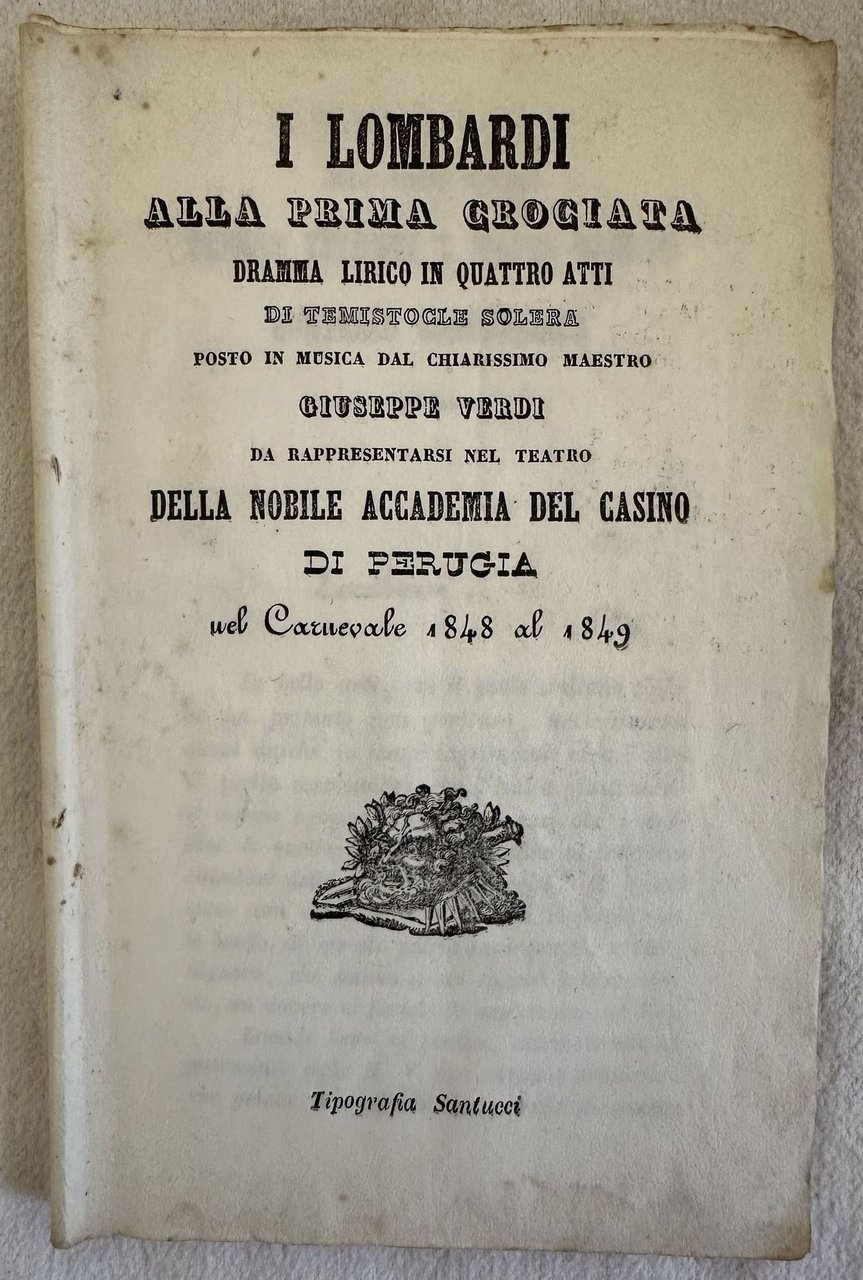 I LOMBARDI ALLA PRIMA CROCIATA DRAMMA LIRICO IN QUATTRO ATTI …