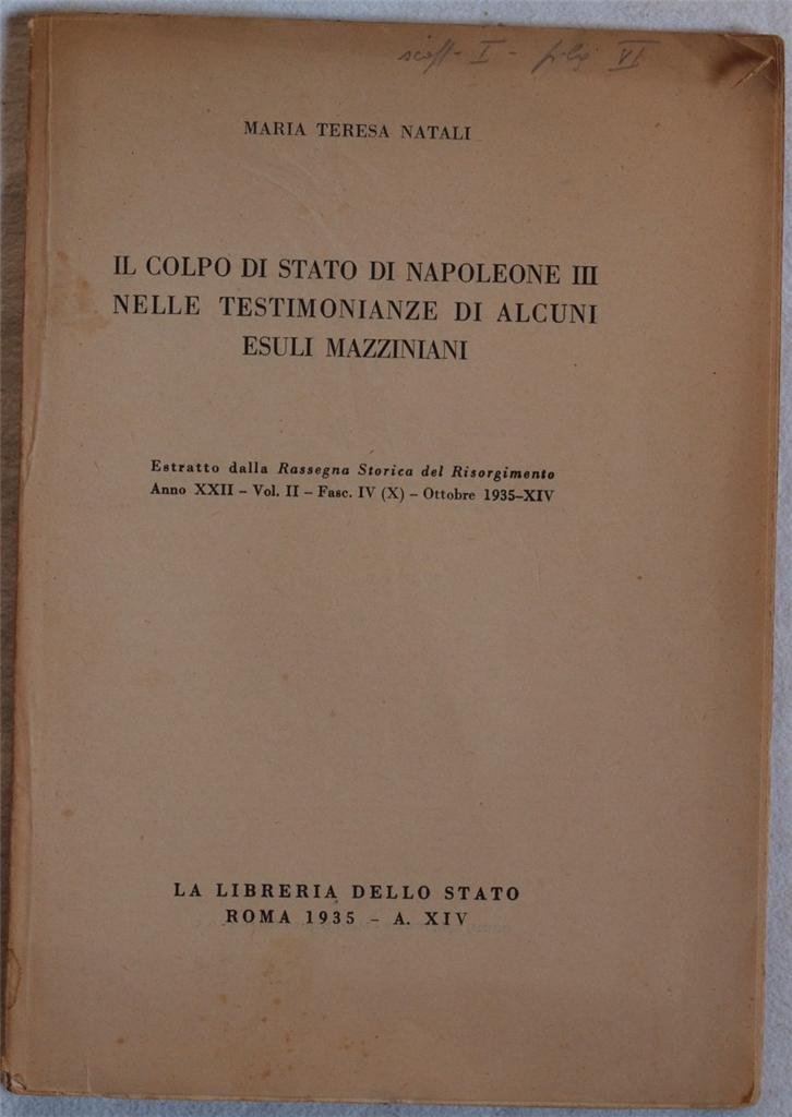 IL COLPO DI STATO DI NAPOLEONE III NELLE TESTIMONIANZE DI …