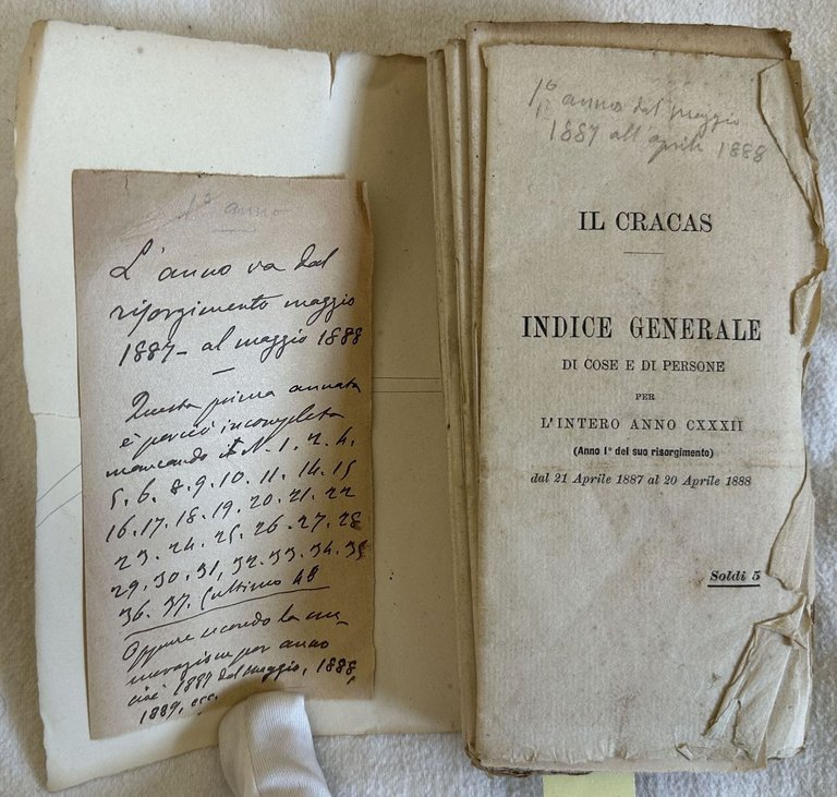 IL CRACAS DIARIO DI ROMA ANNO 1887-1888-1889 | Immagine Gallery 2