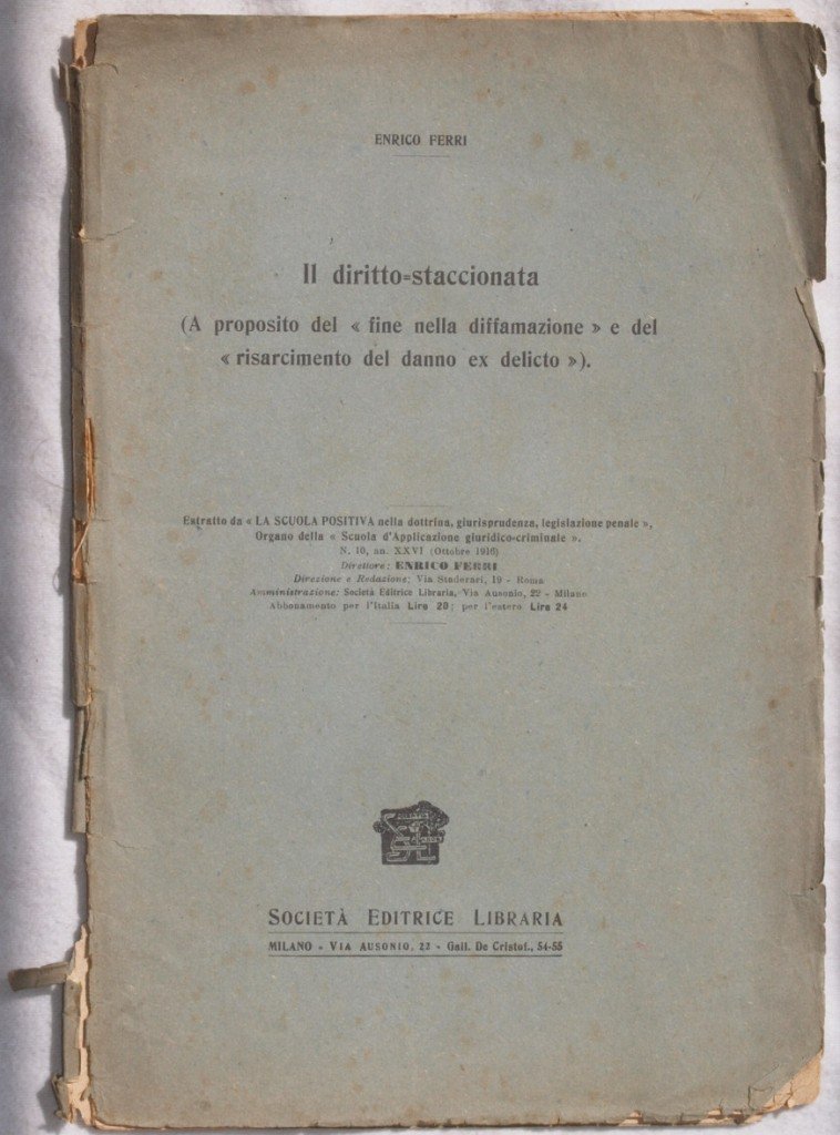 IL DIRITTO-STACCIONATA (A PROPOSITO DEL "FINE NELLA DIFFAMAZIONE" E DEL …